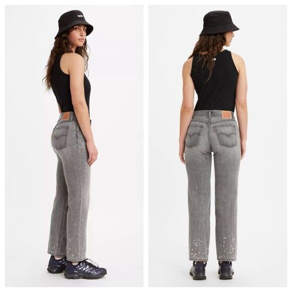 Levi's Denim - Levi’s Low Pro Straight Jeans Gray Wash Size 27